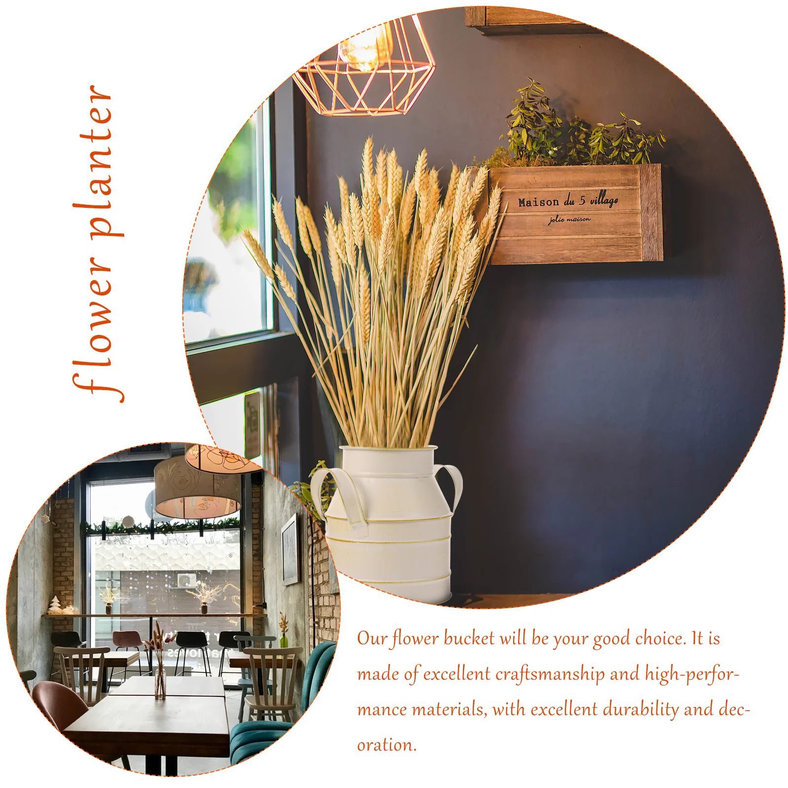 

Artistic Iron Flower Pot Strong Home Decoration Flower Arrangement Teaching Gift Creative Beautiful Vase