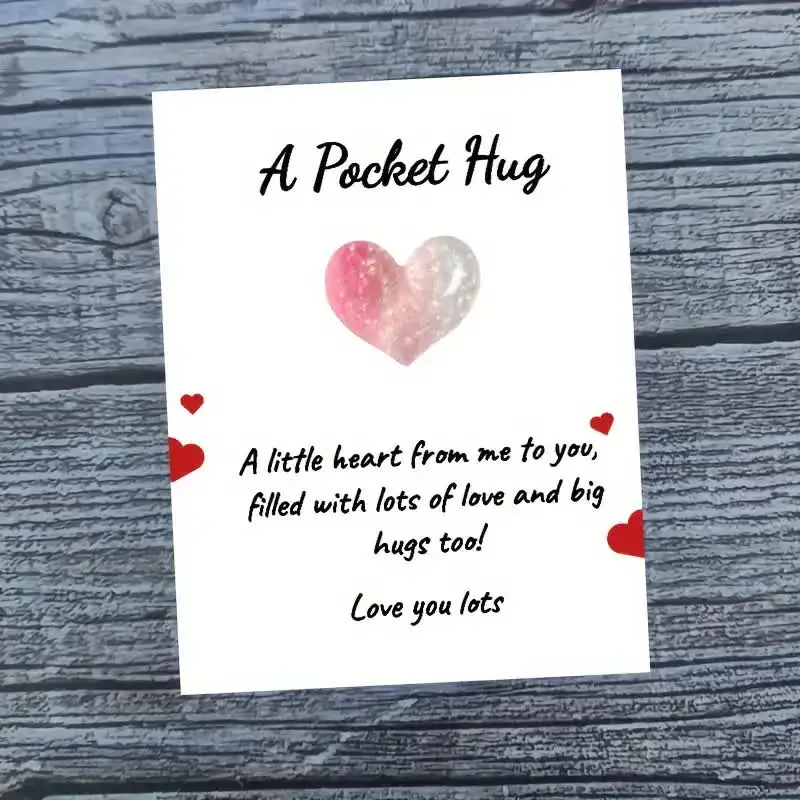 50 pcs Fun Pocket Hugs, Hug Tokens, Cute And Surprising Greeting Cards, Birthday, Wedding, And Party Gift Cards, Valentine\'s D