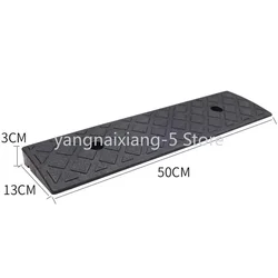 50*13*3cm Plastic PVC Road Slope Ramp Pad Portable Car Step Uphill Triangle Mat Curb Rubber 1PC