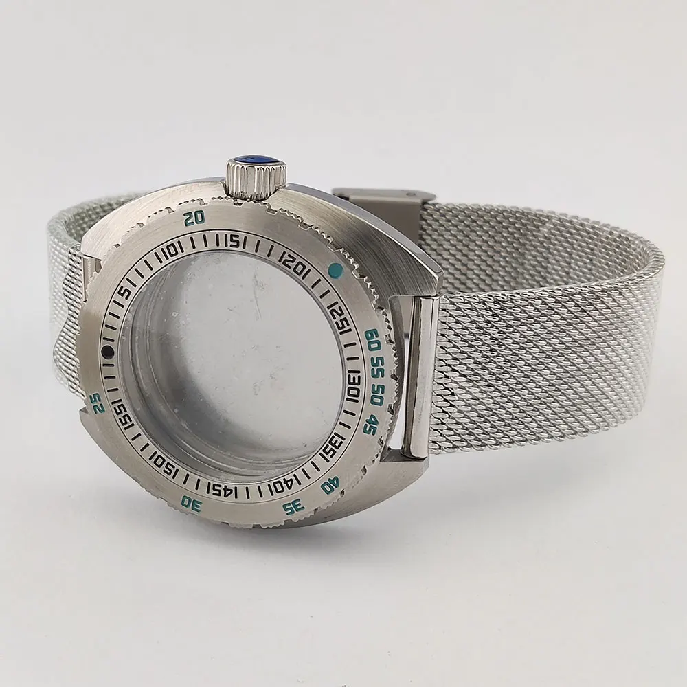 Корпус часов NH35 mod NH35 аксессуары для корпуса часов 42 мм стальной корпус сапфировое стекло сталь 316 водонепроницаемые аксессуары для часов корпус nh35