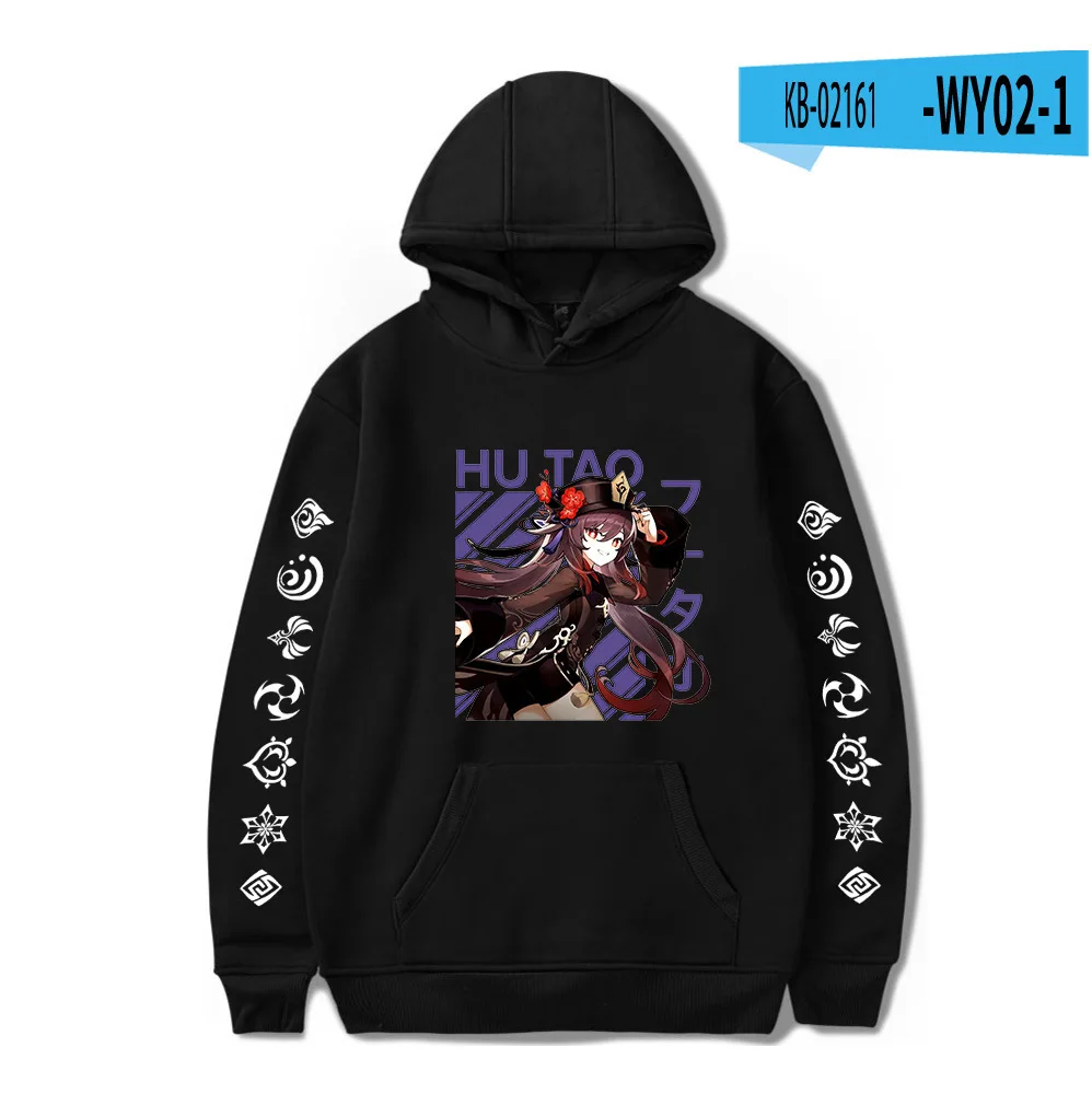 Anime Genshin Impact Hutao Tartaglia Xiao Albedo Keqing Cosplay Hoodie Hip Hop Graphic Sweatshirts Poleron Hombre Streetwear