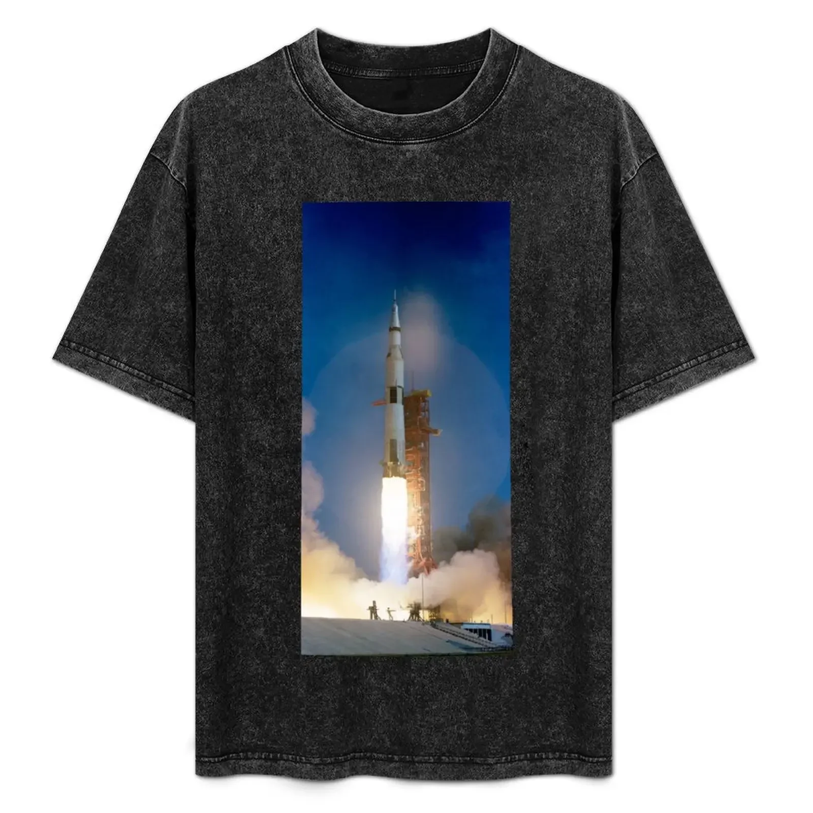 

Vintage Photograph of Saturn V T-Shirt man t shirt anime funny meme t-shirts men workout shirt