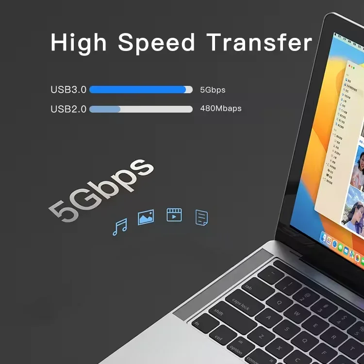 Ultra-stable 14 Port USB Hub Type C 5Gbps 3.5MM Audio MIC Dock Station 4K HDTV 14 in 1 Dual USB-C RJ45 PD Fast Charging For PC