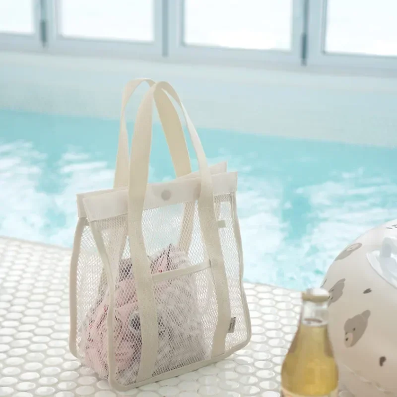 

Beach Toy Mesh Bag Kids Shell Storage Bags Beach Toy Seashell Mesh Pool Bag Sand Toys Swimming Accessories for Chlid 수영가방 Gifts