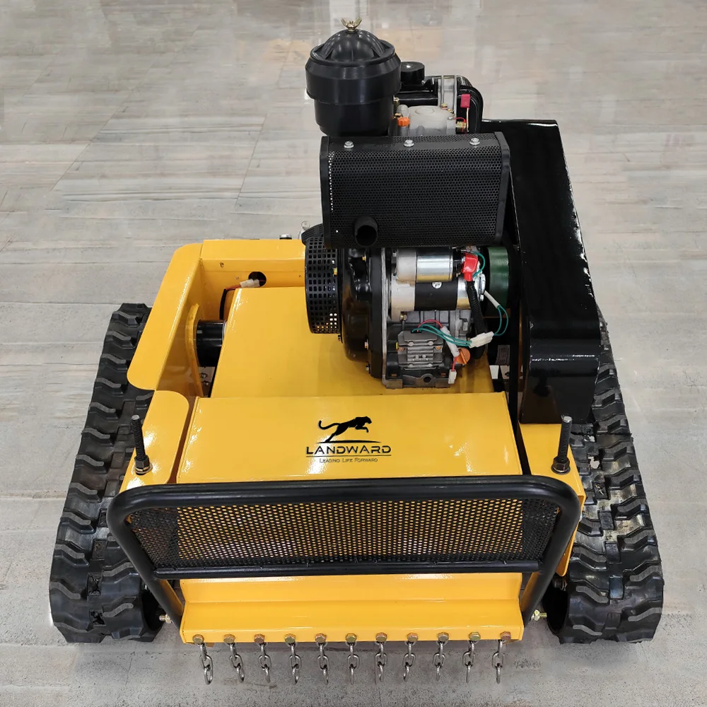 Customized Sell Fully Automatic Lawn Mower High Quality Crawler Weed Eater Wireless Remote Control Lawn Mowing Robot Wholesale