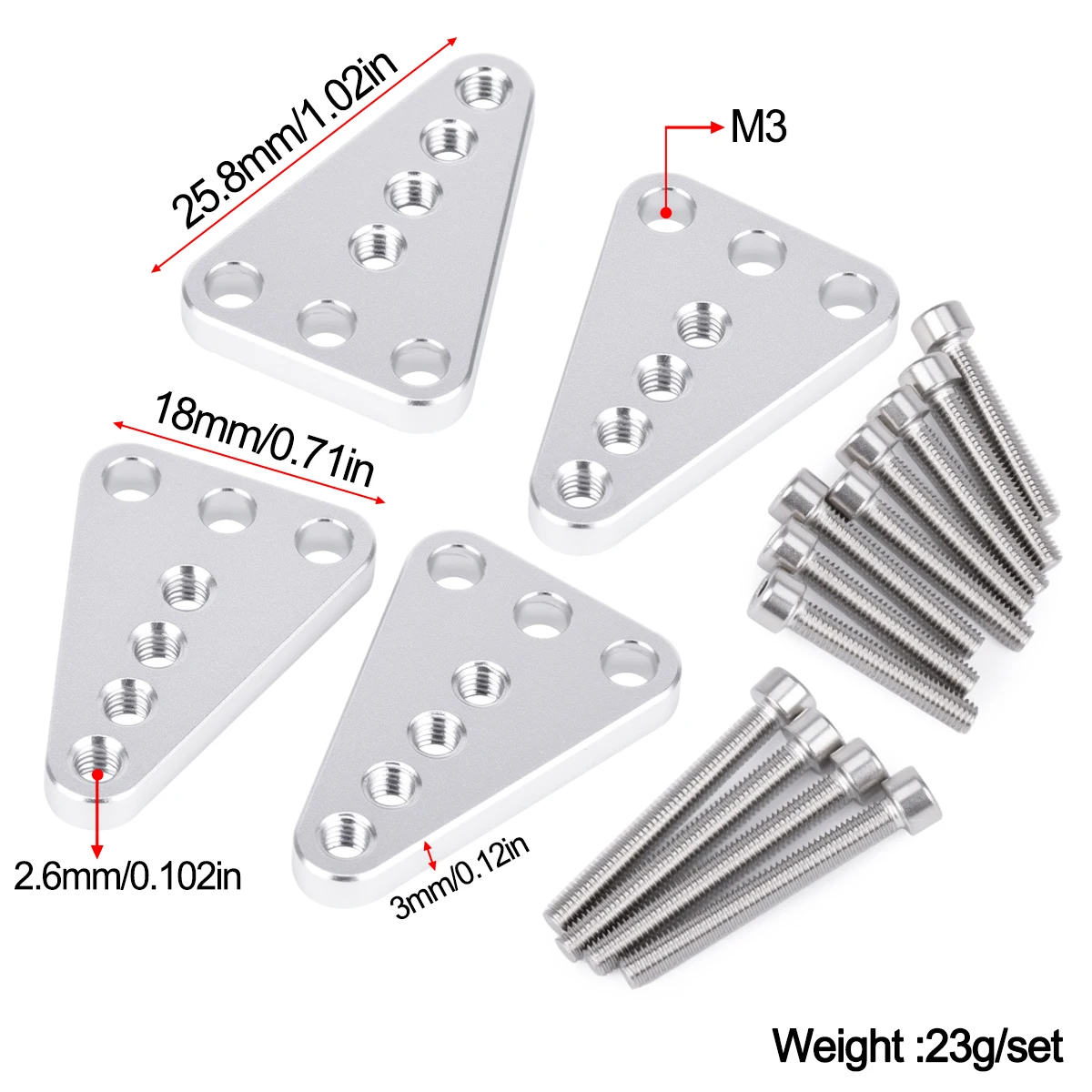Height Adjustable Shock Mount Bracket for 1/10 SCX10 – CNC Machined Aluminum Shock Tower Upgrade Parts