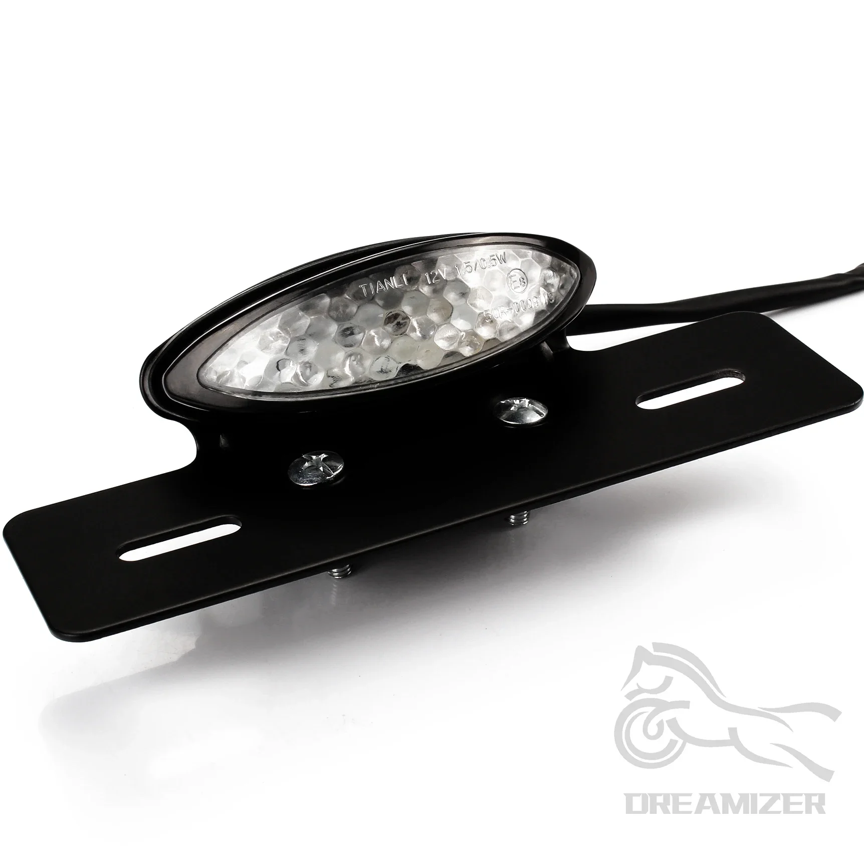 1 pz moto LED freno posteriore fanale posteriore stop luci targa per moto camion ATV rimorchio Cafe Racer