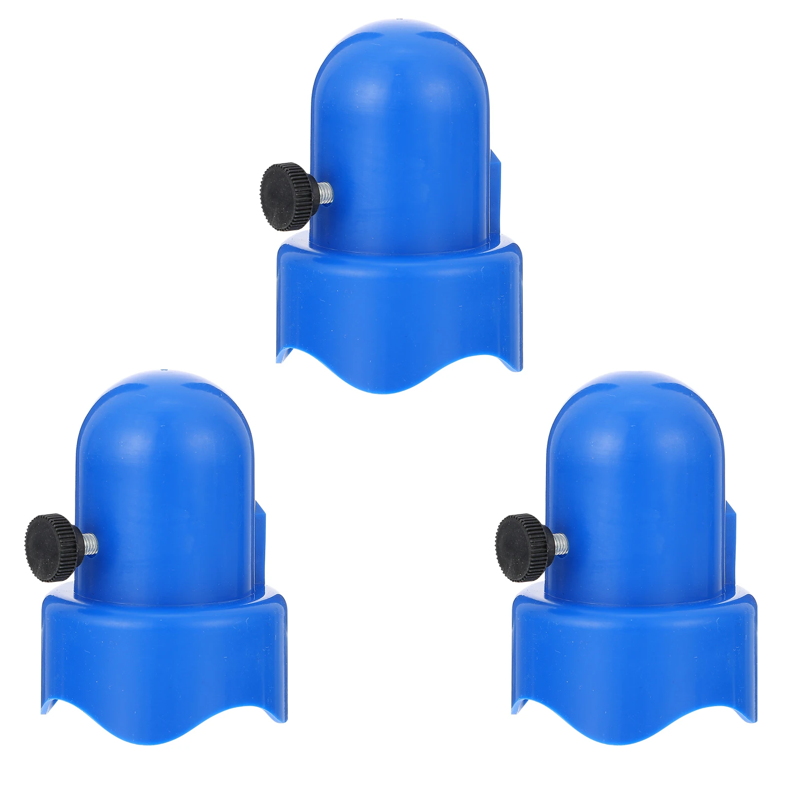 

3 Sets Trampoline Tube Cap Durable Plastic Pole Cover Long Lasting Special Design Easy Install Mesh Connection Fixing Enclosure