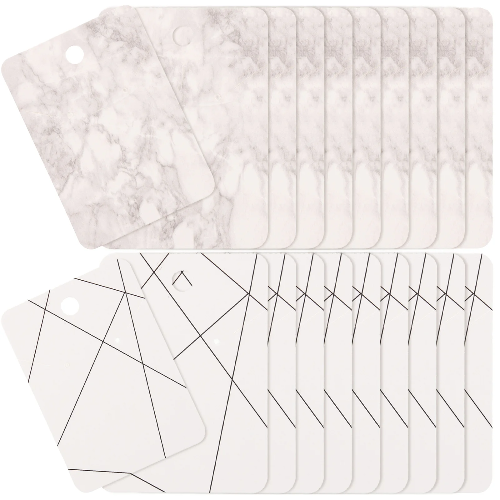 100 قطعة بطاقات مجوهرات فارغة ارتداء مقاومة صديقة للبيئة من الورق المقوى لقلادة القرط عرض تخزين المشاريع الحرفية ذاتية الصنع #4