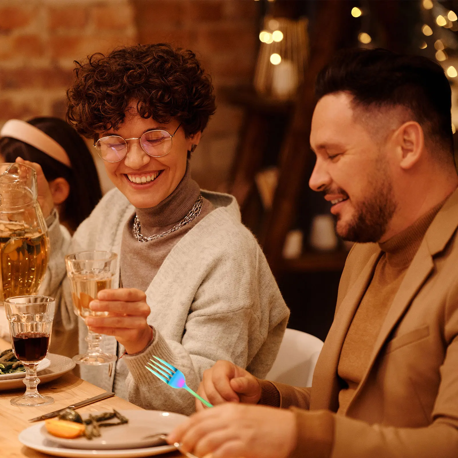 

1 set 1 Set Stainless Steel Knife Fork Spoon Tableware Kit For Home Restaurant Western Dining Portable Kitchen Cutlery Flatware