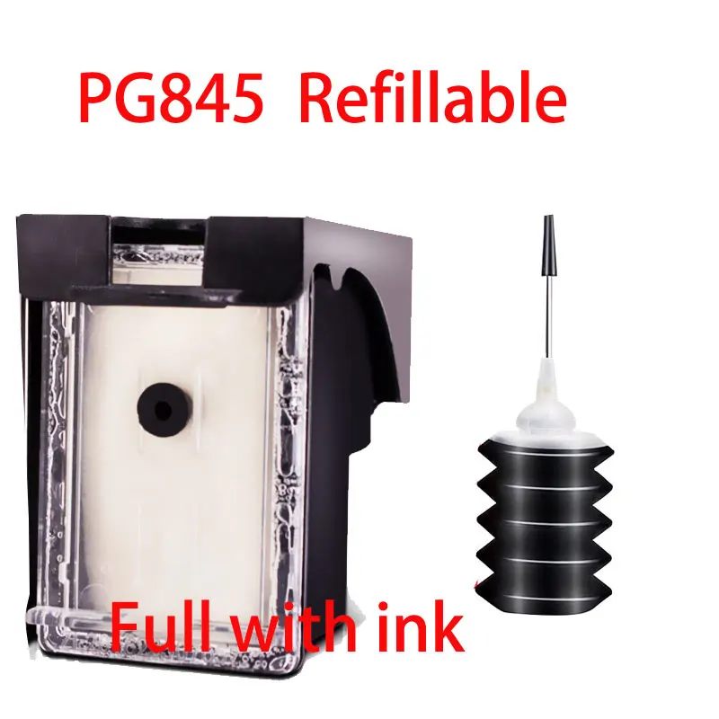 Compatible Refillable Ink Cartridge  For Canon PG845 CL846 Pixma iP2880/2880S Pixma MG2400 MG2580 MG2580S MG2980 MG3080 Printer