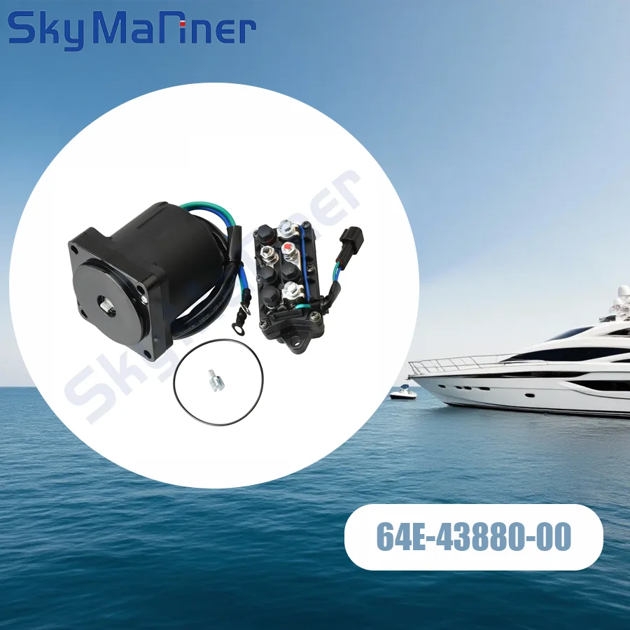 

Power Trim Tilt Motor And Relay 64E-43880-00 63P-81950-00 For Yamaha Outboard 115-225 HP 67H-43880 64E-43880 67H-43880-00