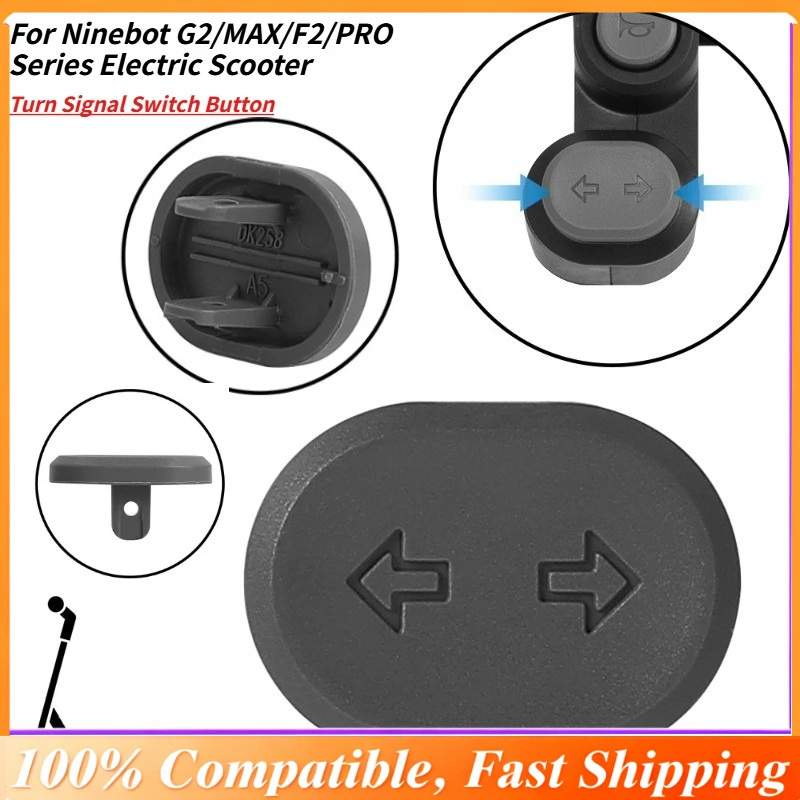 

Turn Signal Switch Button for Ninebot G2/MAX/F2/PRO Series Electric Scooter,Indicator Button with Wire Harness & Connector