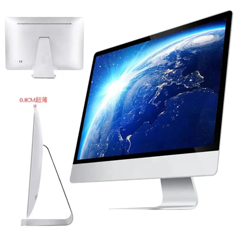 كمبيوتر مكتبي الكل في واحد مقاس 18.5 بوصة يعمل باللمس Core I3 I5 I7 AIO SSD 128G 256G 512G DDR3 RAM للألعاب التجارية لوحة TN EU AU
