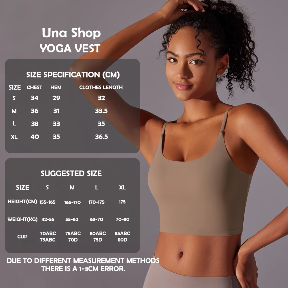 Una-Shop اليوغا تانك الأعلى للياقة البدنية الإناث ملابس داخلية رياضية عالية الجودة رفع سريعة الجافة تجريب الصدرية الملابس الرياضية الصالة الرياضية #1
