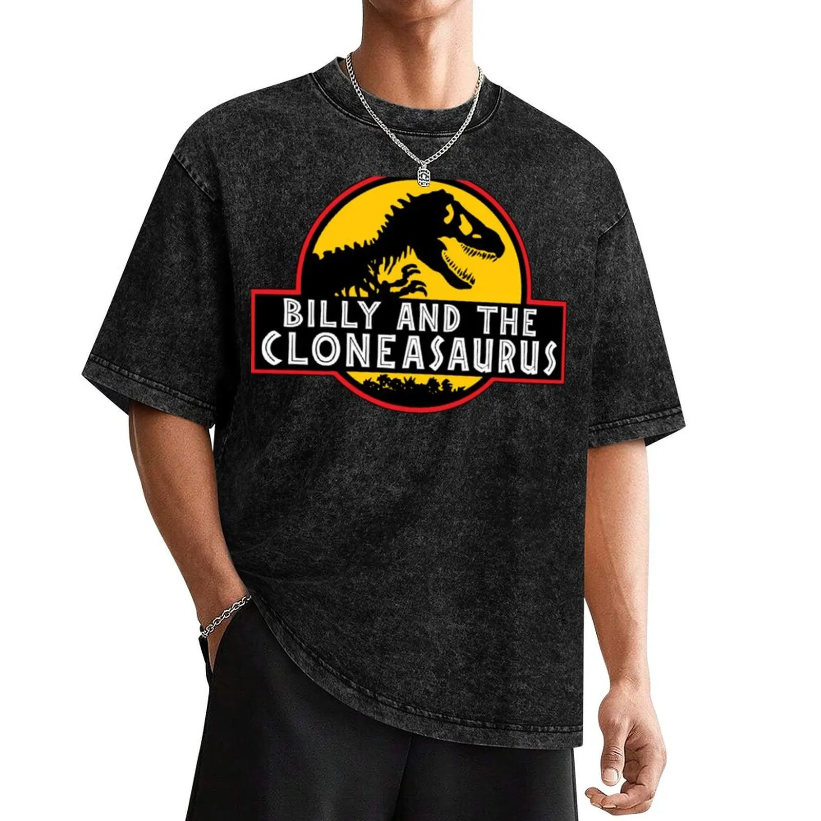 

Billy & The Cloneasaurus T-Shirt anime clothes Funny t-shirts valentines clothes men tshirt