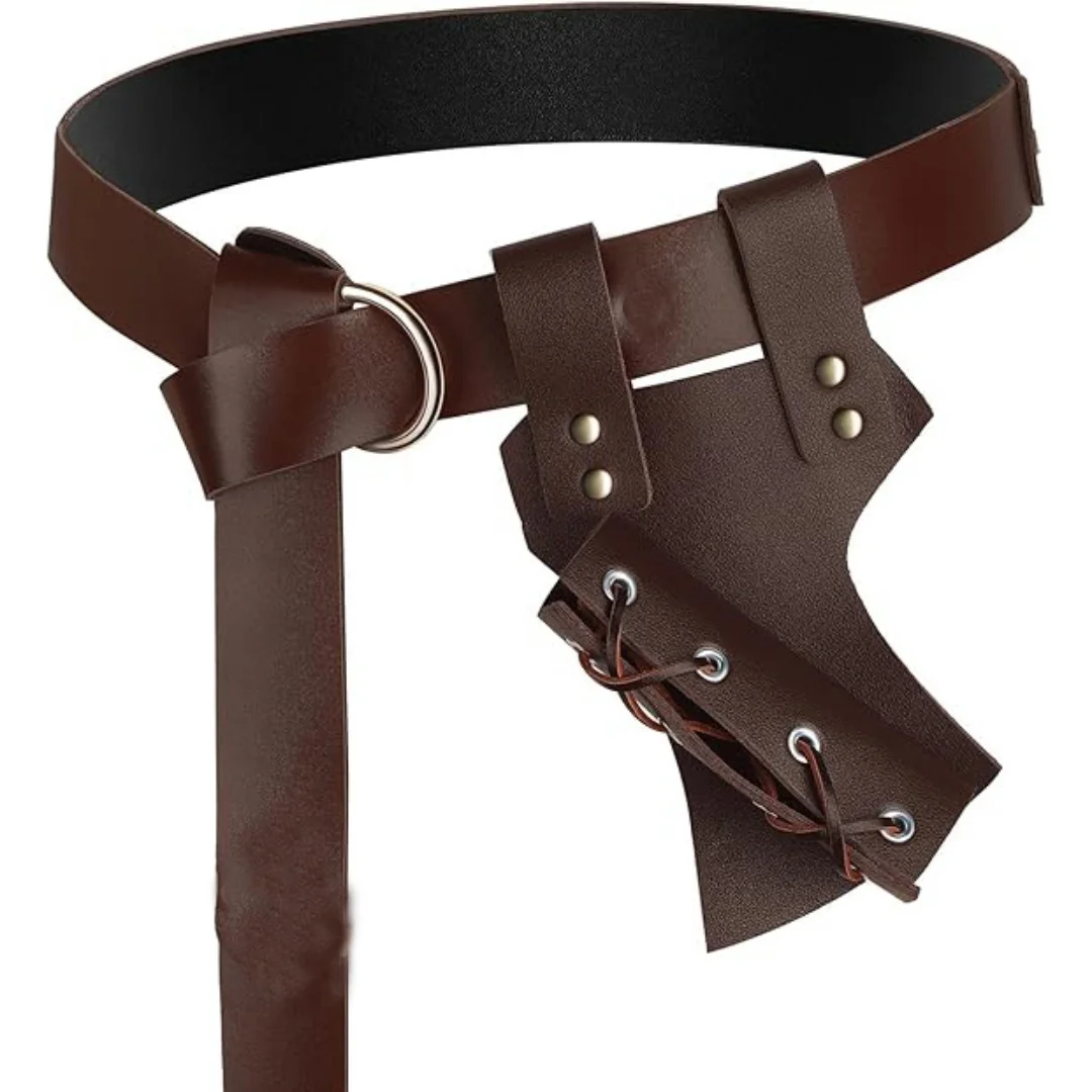 1/2 Pcs Medieval Sword Belt with Sword Frog Holster Adjustable Rapier Sword Holster Renaissance Renaissance Belt for Halloween