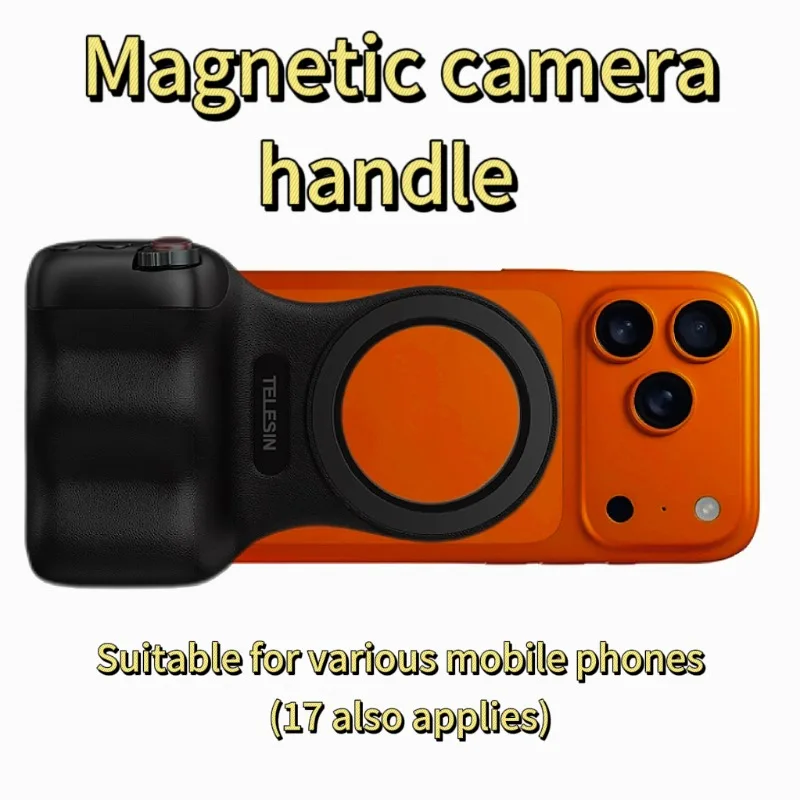 

TELESIN 2025 горячая распродажа, обновленная магнитная ручка для камеры телефона с беспроводным пультом дистанционного управления затвором для телефона