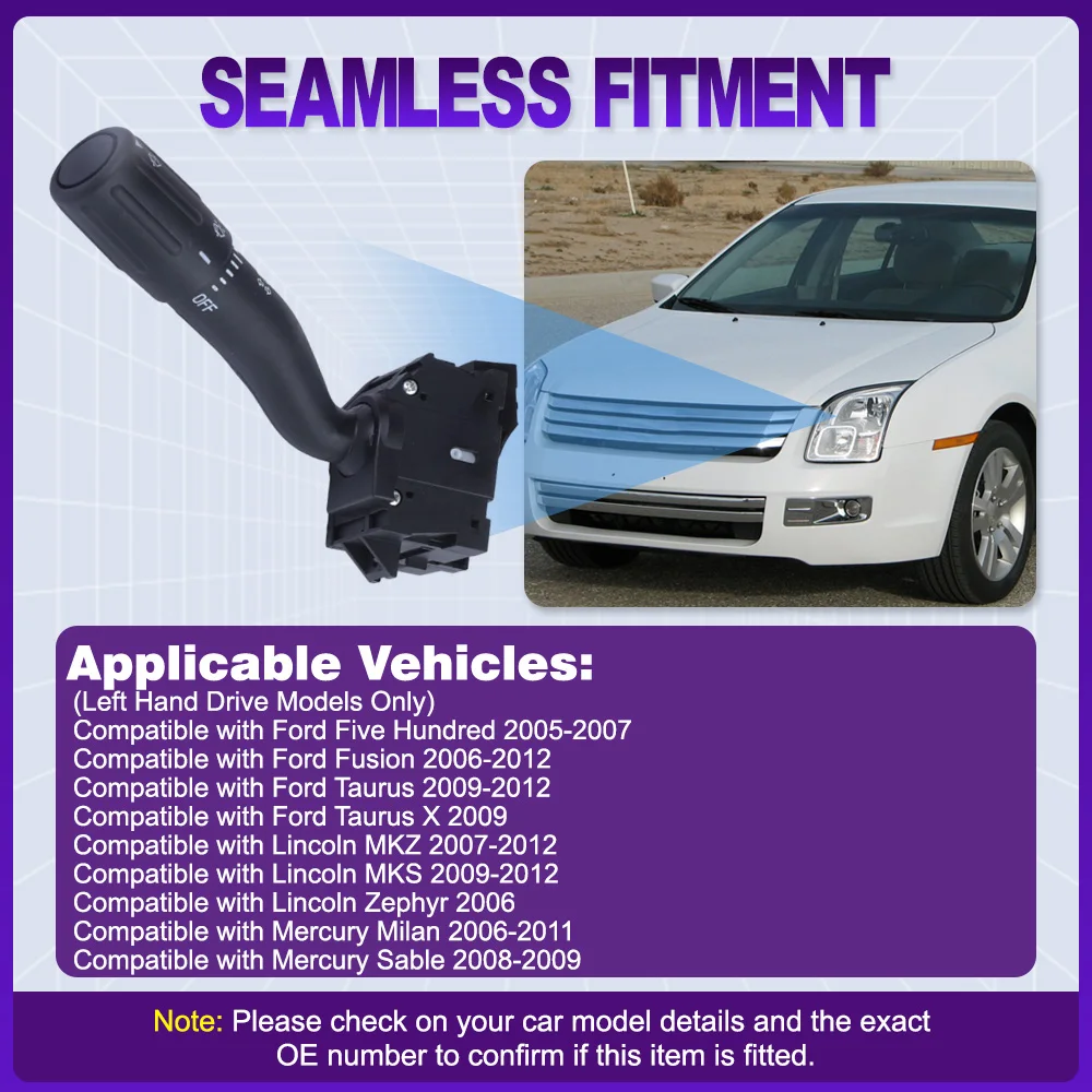 

8E5Z-13K359-AA CBS1508 14-контактный переключатель указателя поворота фар для Ford Fusion Taurus Lincoln MKZ MKS Mercury Milan Sable