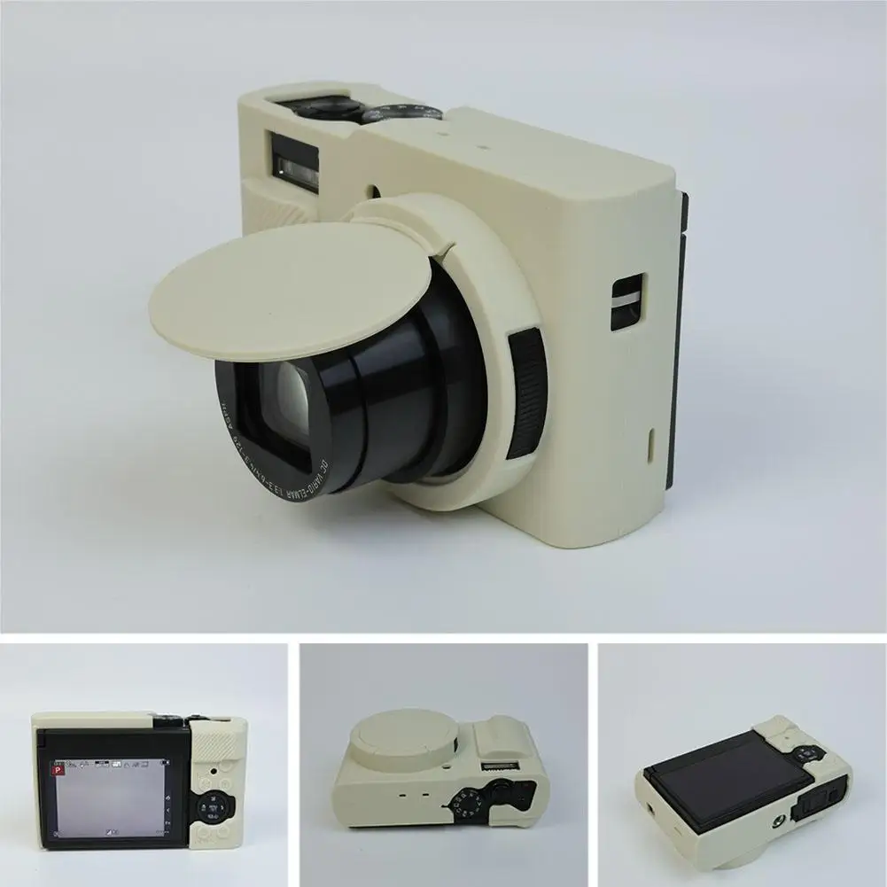 TZ99 ZS99 سيليكون لينة درع الجلد كاميرا الغطاء الواقي حامي حقيبة الكاميرا لكاميرات Lumix DC-TZ99 DC-ZS99 #3