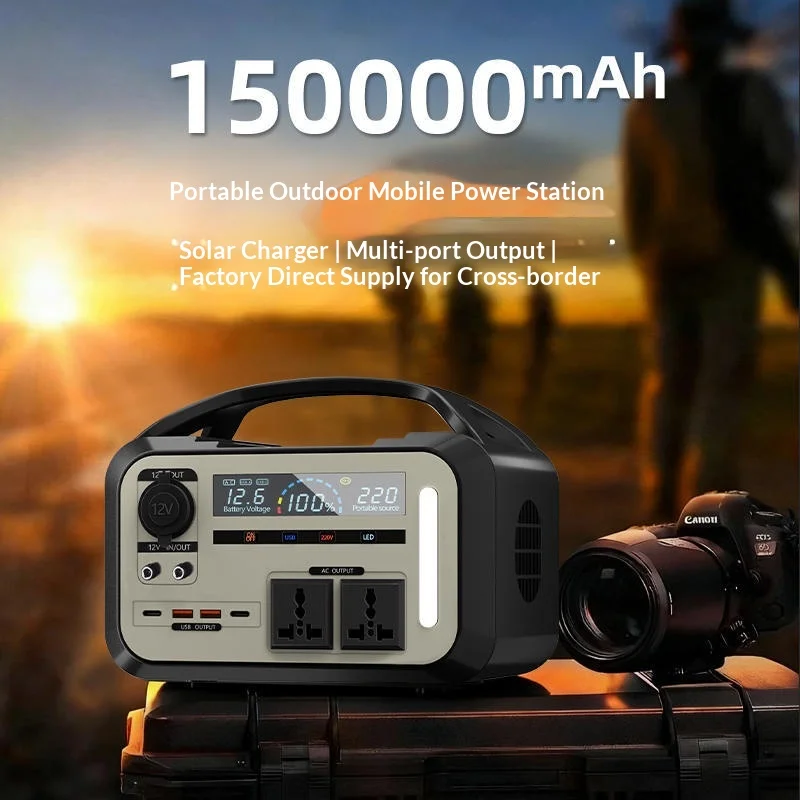 350W-900W Smart Portable Lithium Power Station Pure Sine Wave Outdoor Car Camping Emergency Energy Supply