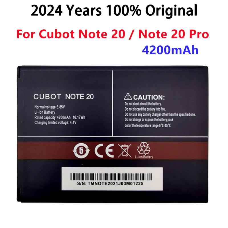 

100% Original New 4200mAh Battery For Cubot Note 20 / Note 20 Pro Phone Battery High Quality Replacement Batteries Bateria