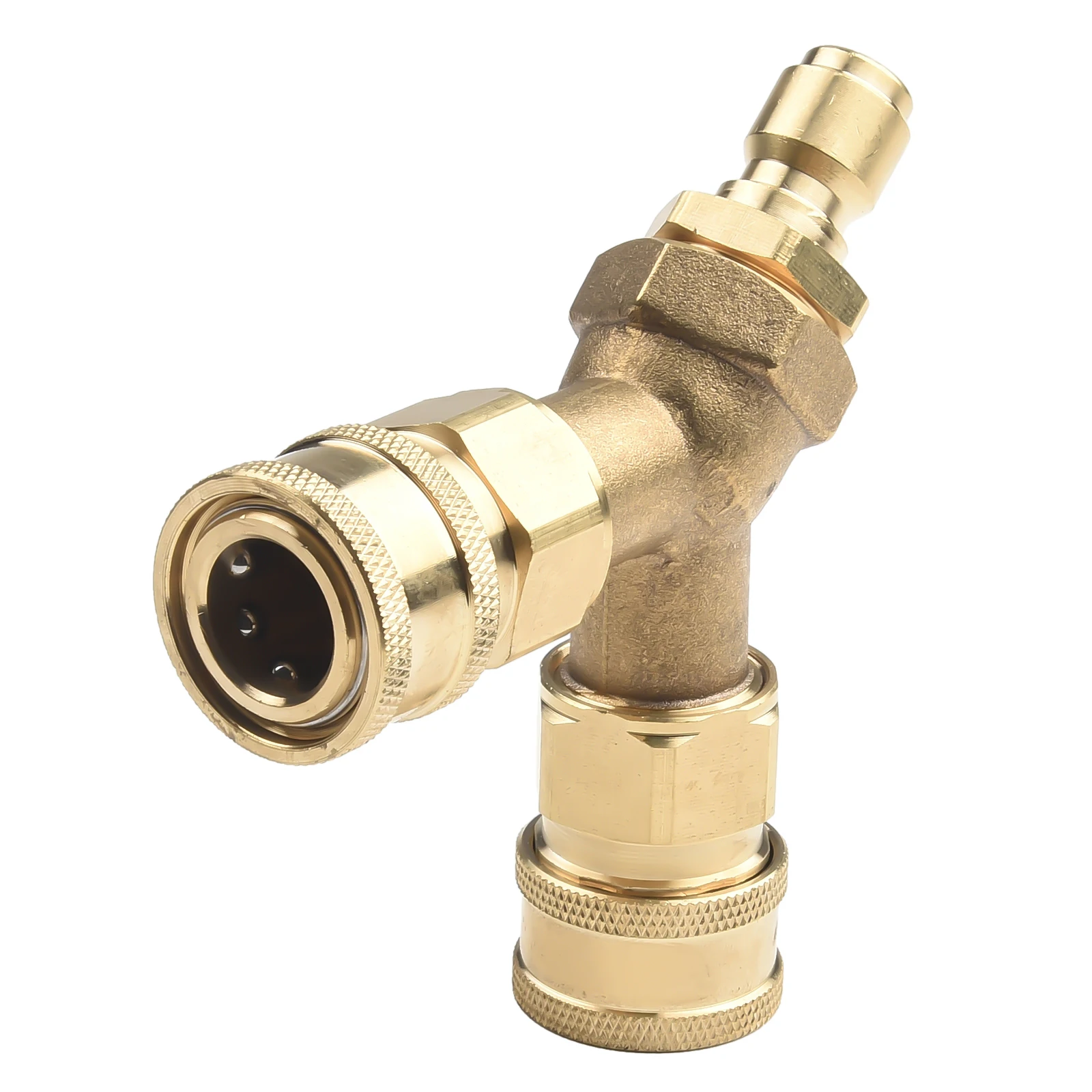 Three-way Converts Washer Tee Splitter Dual System For 4.0 GPM Splitter 3/8 Inch Two Washing Machines High-pressure Washer