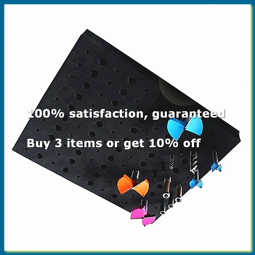 ●110 Holes Router Bit Tray Storage Holder for 1/4Inch 1/2Inch Shank Milling Cutters Bits Organizer