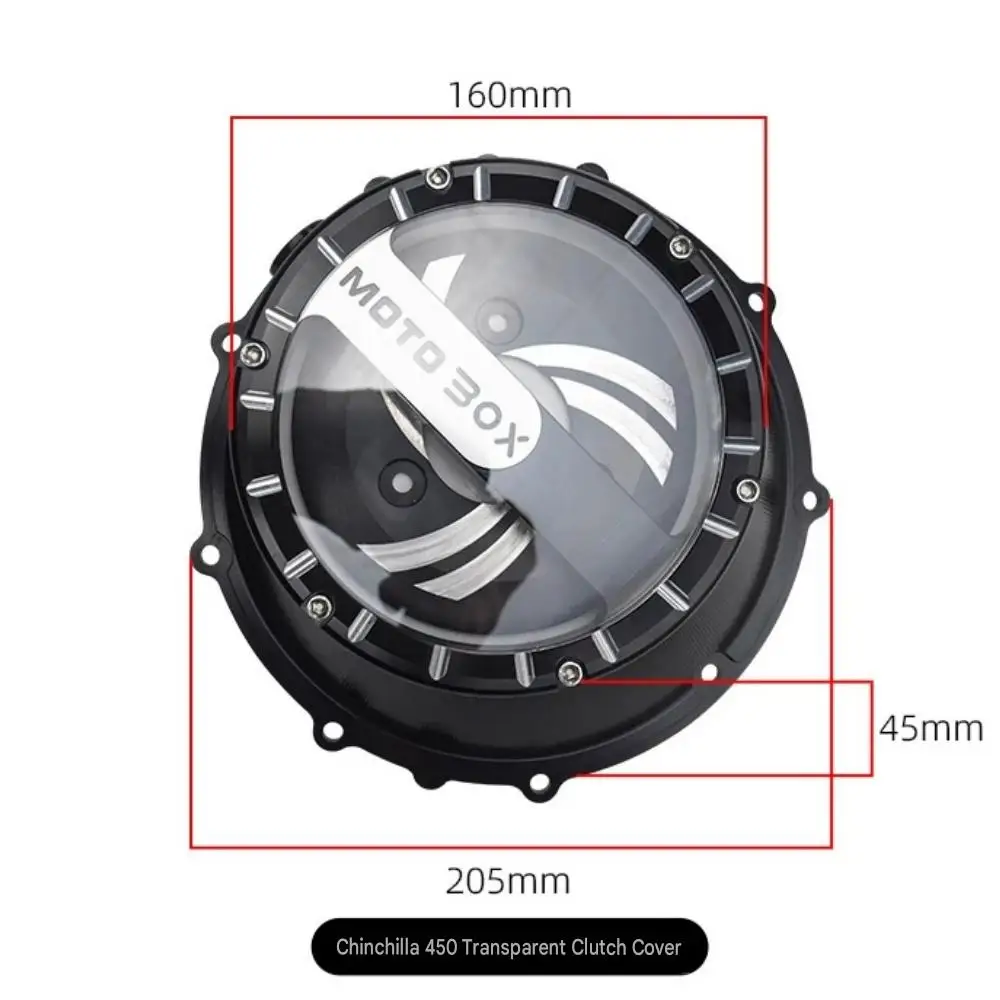 Transparent Clutch Cover Modification for Chinchilla 450/500 and NapoleonBob 500 – Engine Water Pump Cover Accessory