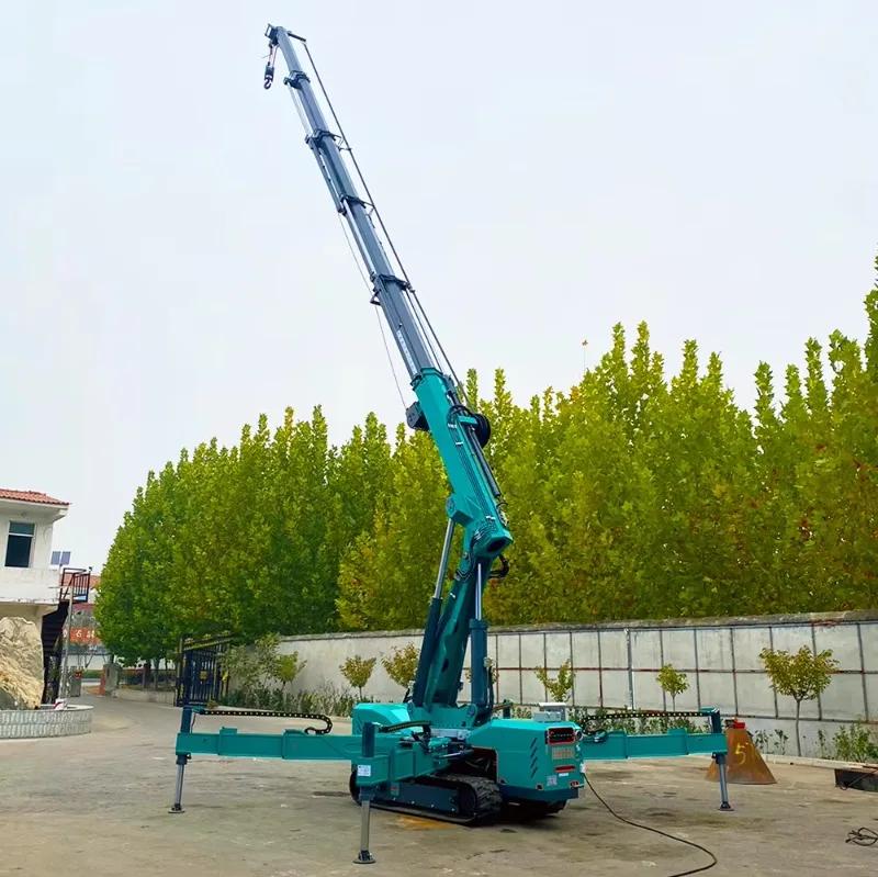 Customized Spider Crane ForIndoor Construction Mini Crawler Crane For Renovation Compact Rigging Lifting Machin
