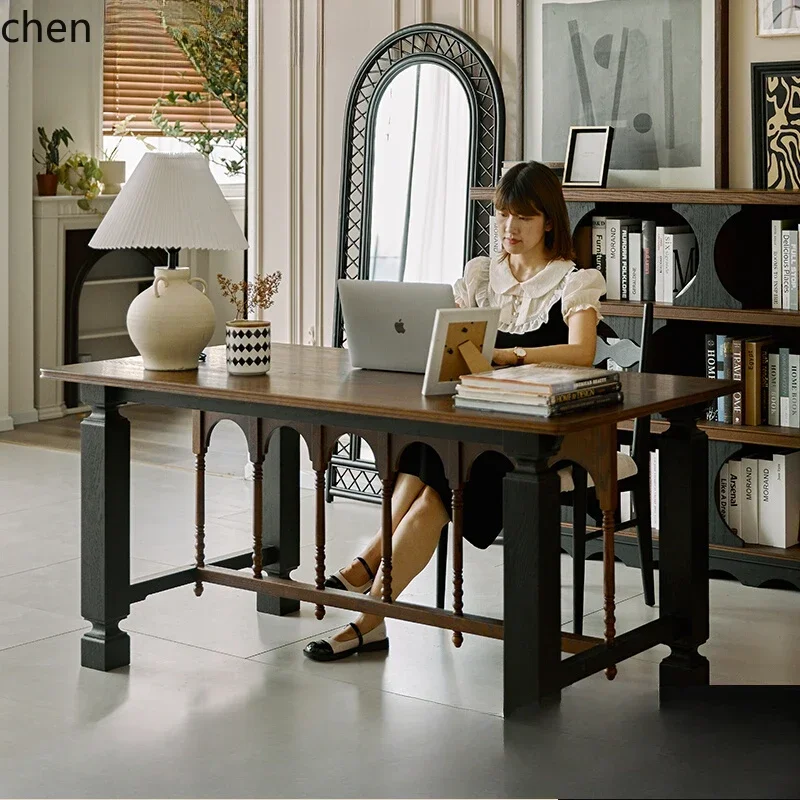 

b2 solid wood living room large desk meal desk integrated to the living room large board table