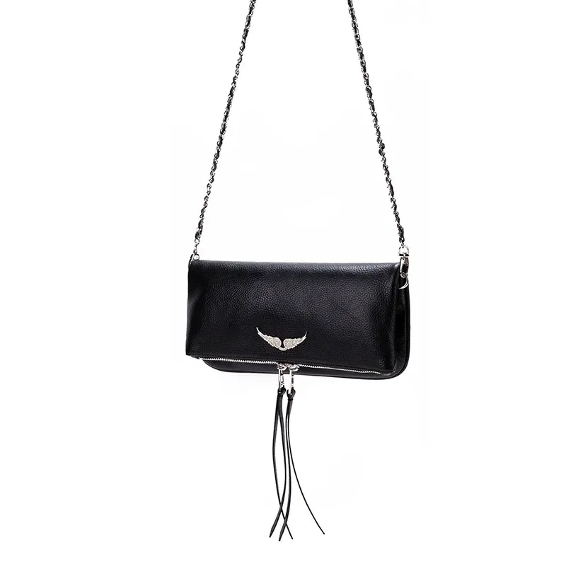 ZADIG & VOLTAIRE Fashion Women Bags Genuine Leather Woman Shoulder Bag Chain Women Leather Handbags Women Messenger Bags