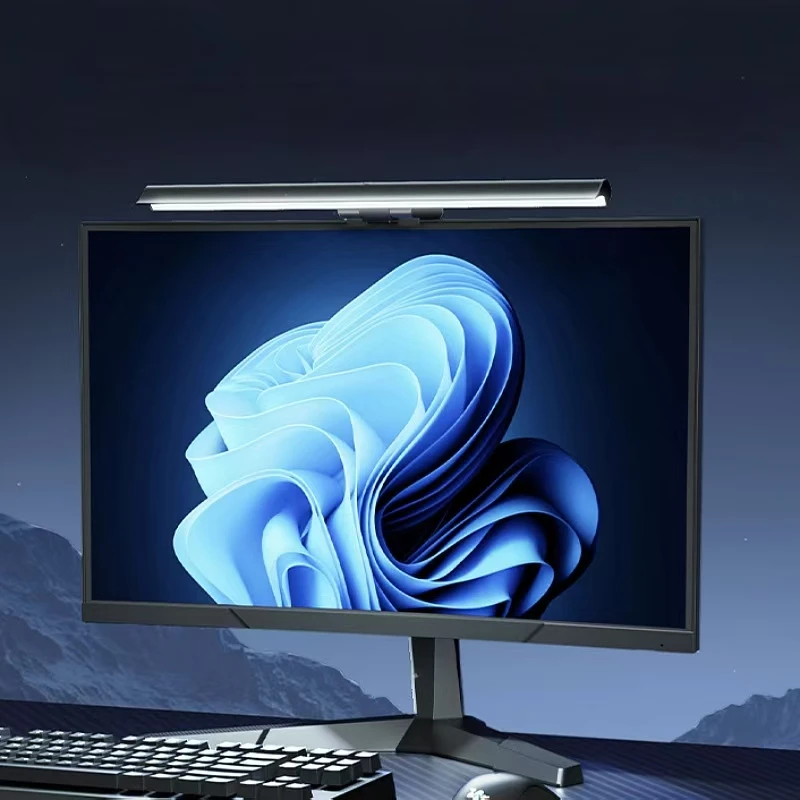 RGB LED Atmosphere Monitor Light Bar, Stepless Dimmable Hanging Screen Lamp, Ideal for Gaming Room and Office Use