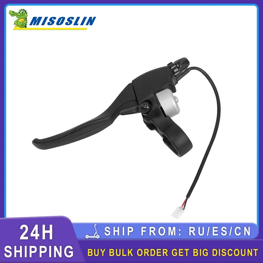 Special Handle Brake Lever+Loud Bell For HX X7 X8 Electric Scooter Waterproof Handle With Horn 2 in 1 Assembly Parts Accessories