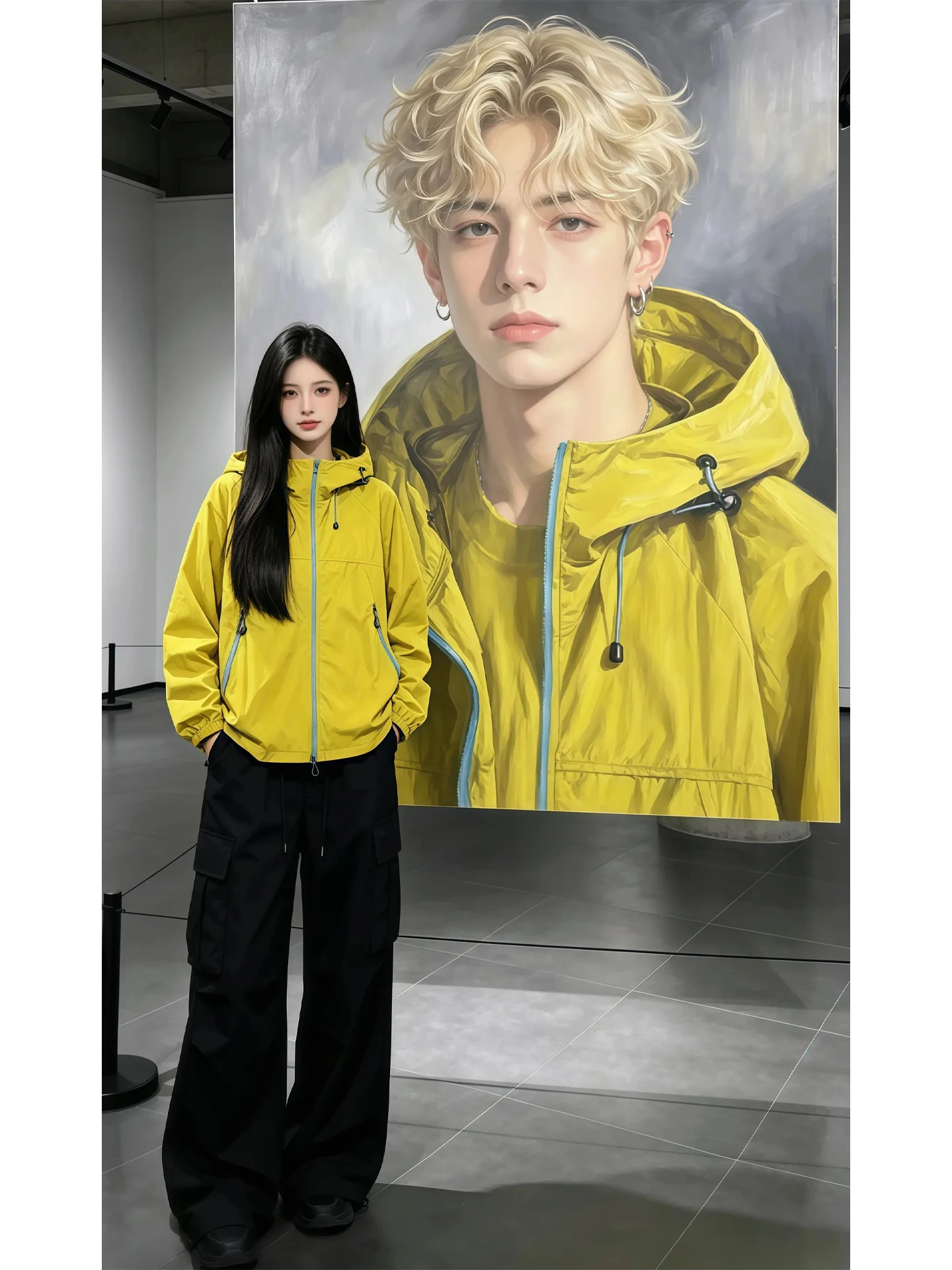 

Men's Casual Ice Silk Sun Protection Jacket Thin Quick Dry Outdoor Hooded Lightweight Fashionable Breathable Summer Coat