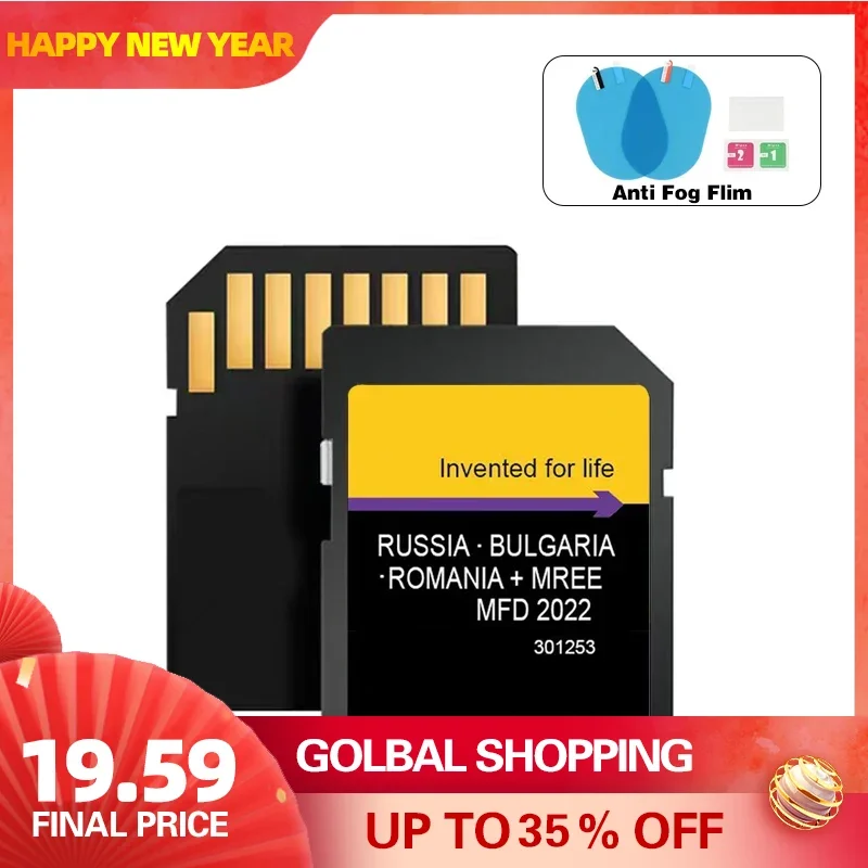 

New Latest Genuine for Ford MFD 2022 East EU Maps Software Version Sat Nav SD Card Navigation for Fiesta Focus Kuga Car