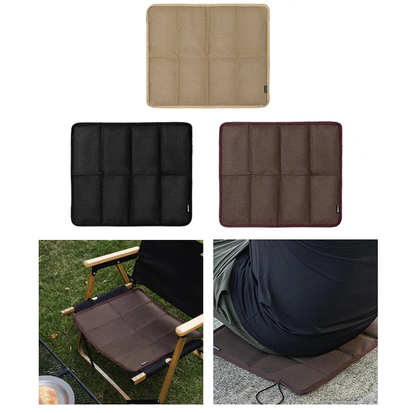 Folding Camping Mat Outdoor Cushion Sitting Cushion Comfortable Thickened Seat Cushion Sit Pad for Park Camping Garden Sports