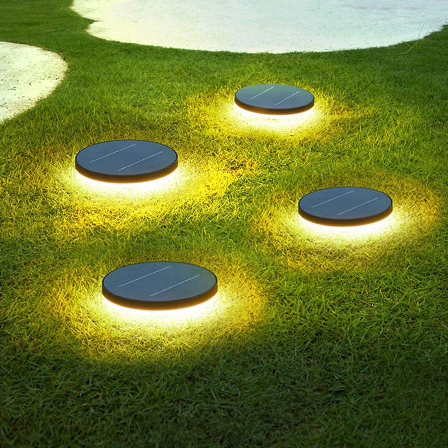 

Thrisdar Outdoor Garden Solar Ground Lawn Lamps Landscape Lamp Aluminum Villa Solar Pathway Flood Lamps Bollards Lamp