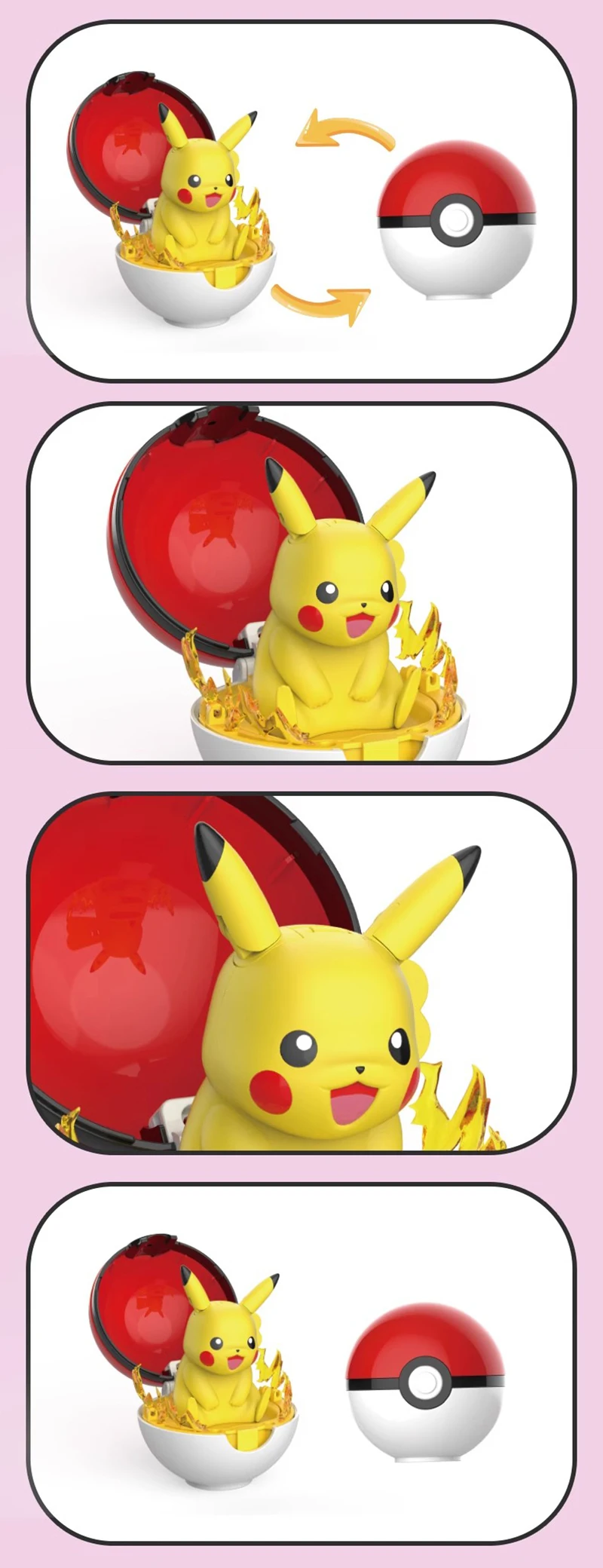 Pokemon Figur Bulbasaur Eevee Charmander Squirtle Pikachu Piplup Cubone Mimikyu Jigglypuff Pokeball Spielzeug Ornament Puppe – Detail 5