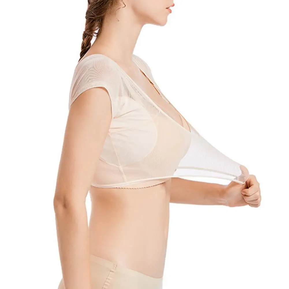 Women's Underarm Sweat Vest Transparent Armpit Sweat Proof Shirts Wrap Style Quick-drying Sweat-absorbing Vest For Women Ladies