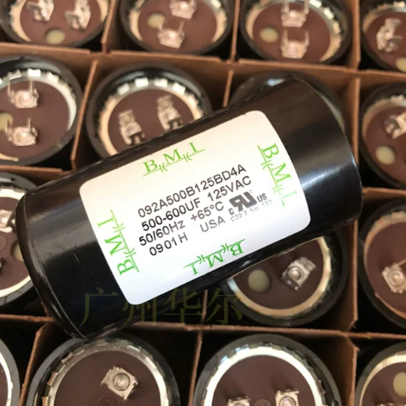 BMI 500-600UF 125VAC compressor starting capacitor 092A500B125BD4A from the United States