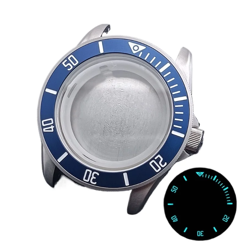 For Watch Collar Case 42.5mm Fits 8215 Movement Sapphire Glass Lugs 22mm