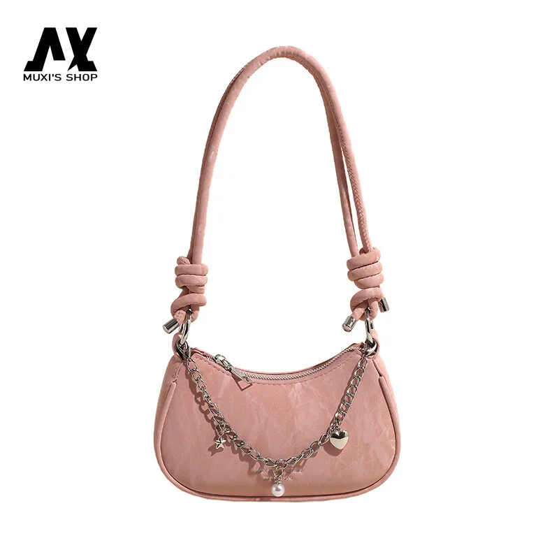 

Small Bag Women with New Fashion Fashion Niche High-grade Sense Crossbody Bag Underarm Bag