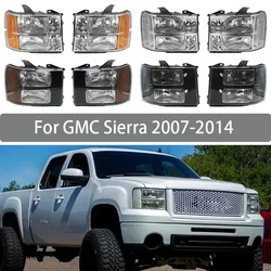 2Pcs Headlight Assembly For GMC Sierra 2007 2008 2009 2010 2011 2012 2013 2014 Headlamp Head Lamp Head Light GM2503283 22853029