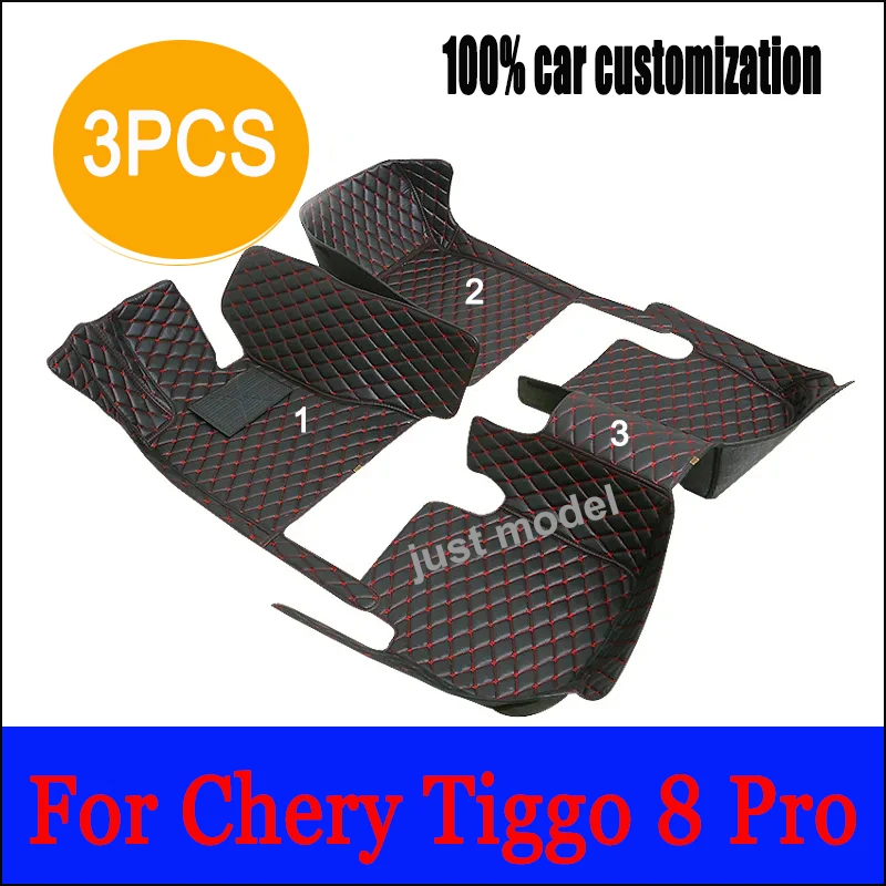 

Автомобильные коврики для Chery Tiggo 8 Pro Five Seats 2022 2023, пользовательские автомобильные подушечки для ног, автомобильный ковер, аксессуары для интерьера