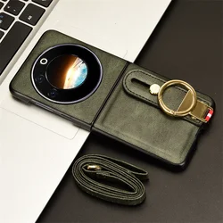 For Tecno Phantom V Flip 5G Wristband Ring Case TPU Back Cover Dust Box Suitable for Tecno Phantom VYoga Phantom V Yoga 5G