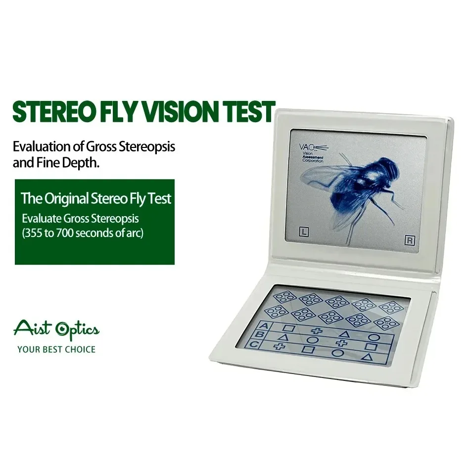 Aist Optical Equipment Optometry Stereo Fly Vision Test for Evaluation of Gross Stereopsis and Fine Depth Perception