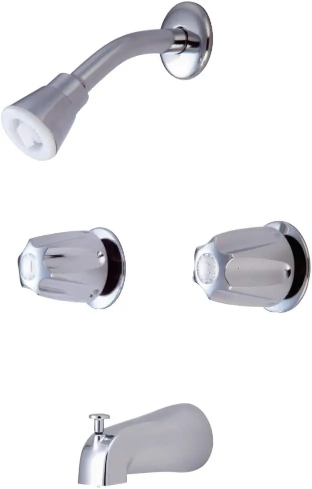 

KF112 Americana 8-Inch Twin Handle Center Tub and Shower Valve, Polished Chrome