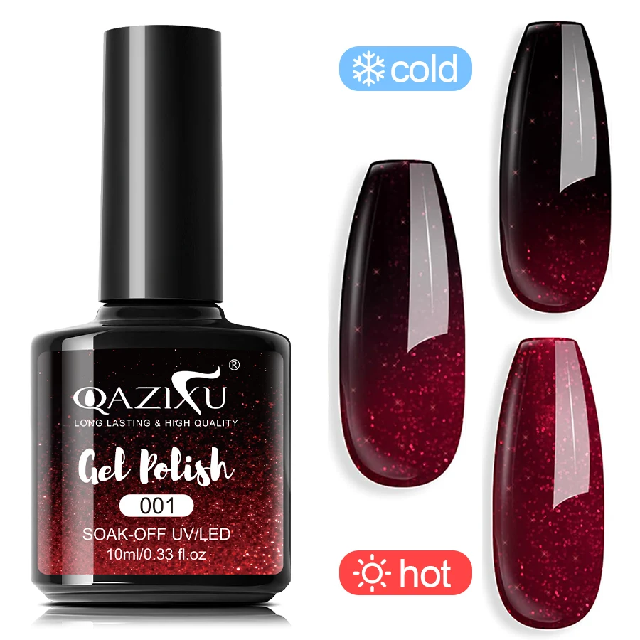 10ml Thermal Gel Nail Polish Temperature Color Changing Gel Polish Semi Permanent Soak Off UV LED Nail Art UV Winter
