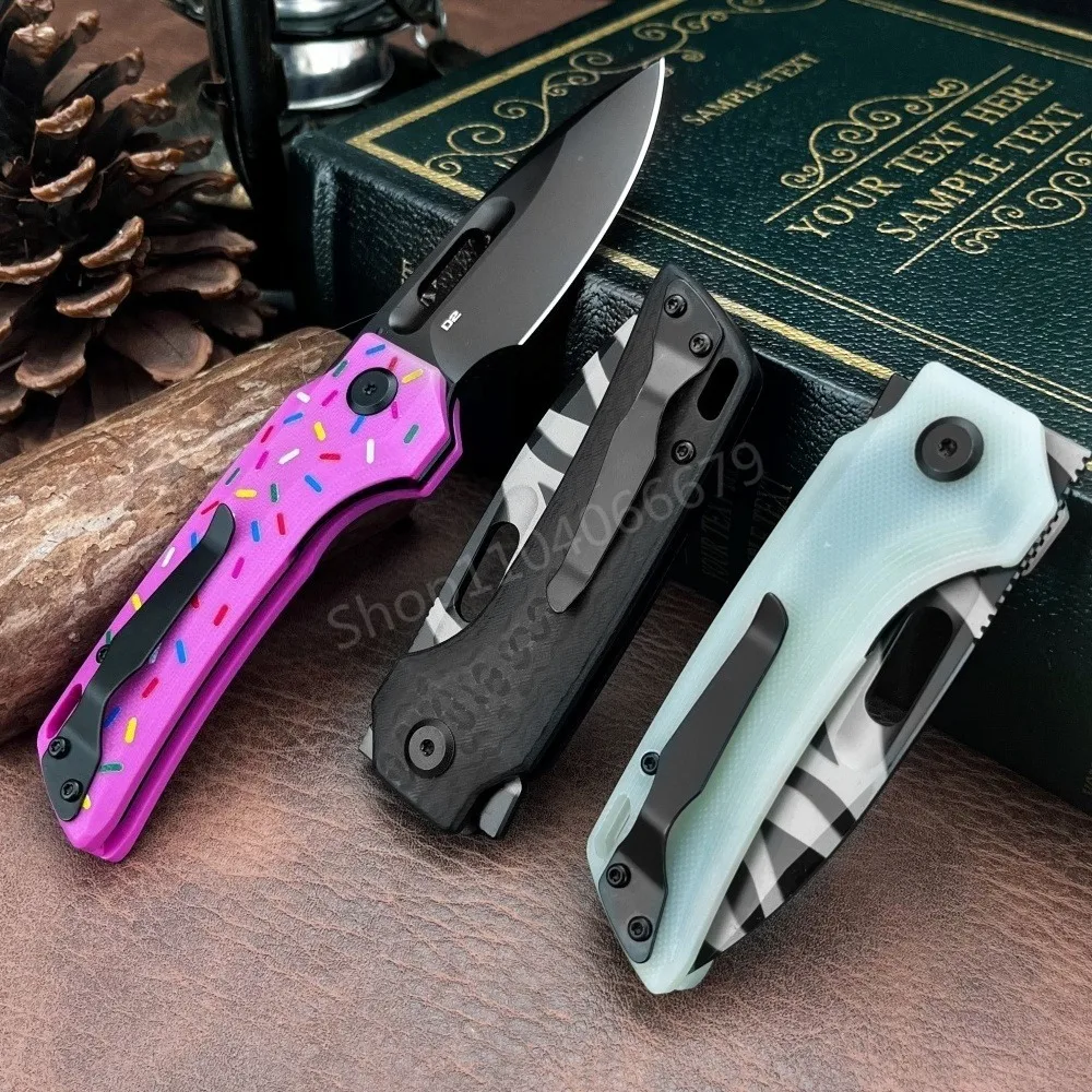 

Мини-карманный складной нож с ручкой G10, лезвие из нержавеющей стали D2, уличный EDC-защитный инструмент, портативный инструмент для выживания в кемпинге